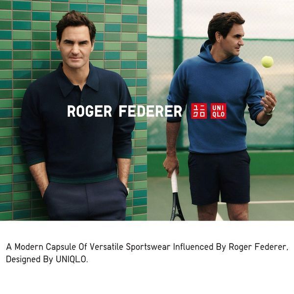 Худі Uniqlo+Roger Federer чорна Washable 3D Knit Pullover Hoodie 8560 фото