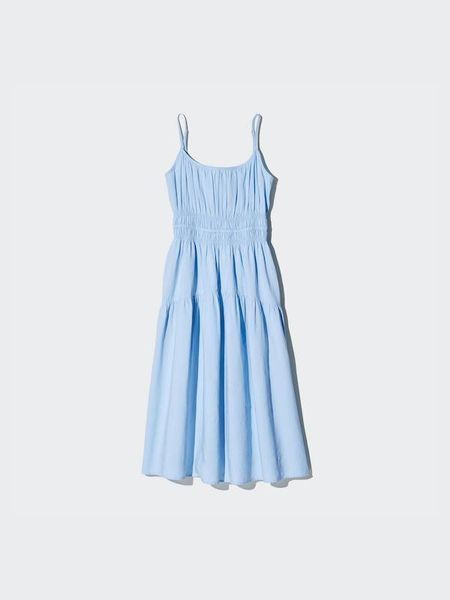 Сукня Uniqlo помаранчева Linen Blend Camisole Dress 7804 фото
