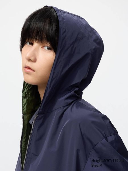 Ветровка Uniqlo &JW Anderson темно-синяя Windproof Short Parka 8310 фото