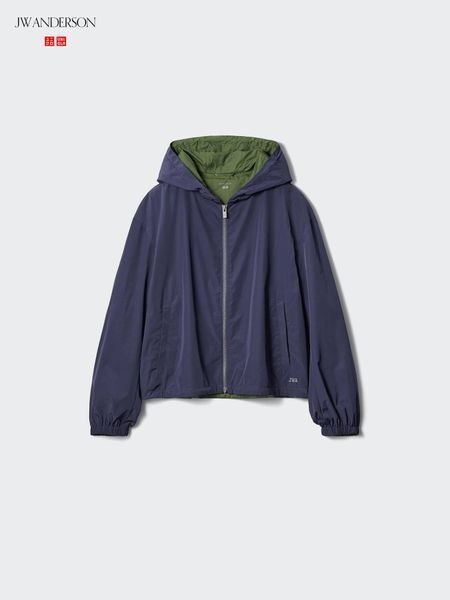Ветровка Uniqlo &JW Anderson темно-синяя Windproof Short Parka 8310 фото