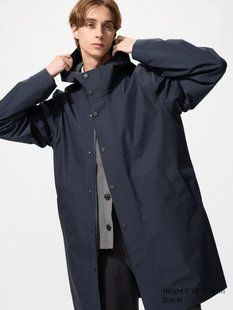 Пальто Uniqlo темно-синее BLOCKTECH Coat 8124 фото