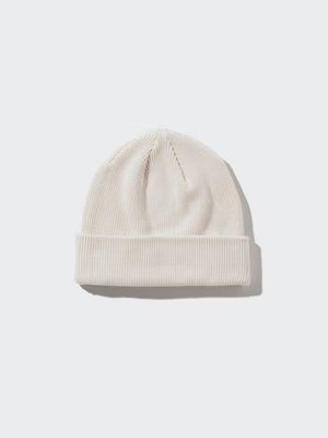 Шапка Uniqlo свiтла Cotton Watch Cap 6940 фото