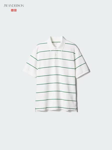Футболка-поло Uniqlo+JW Anderson в смужку DRY Piqu&eacute; T-Shirt 7892 фото