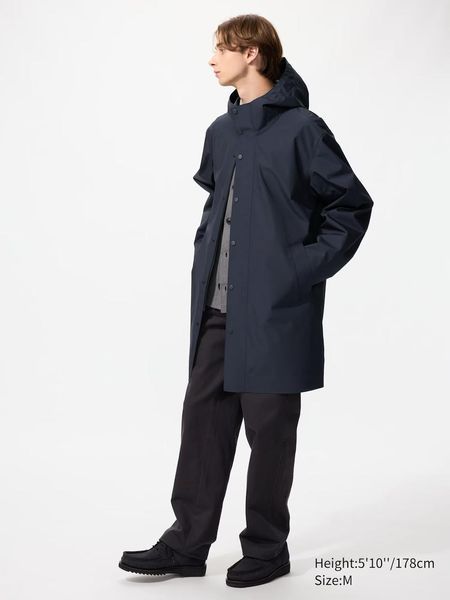 Пальто Uniqlo темно-синее BLOCKTECH Coat 8124 фото