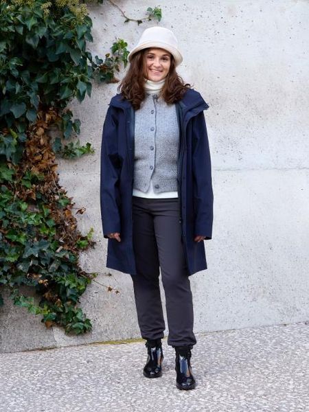Пальто Uniqlo темно-синее BLOCKTECH Coat 8124 фото