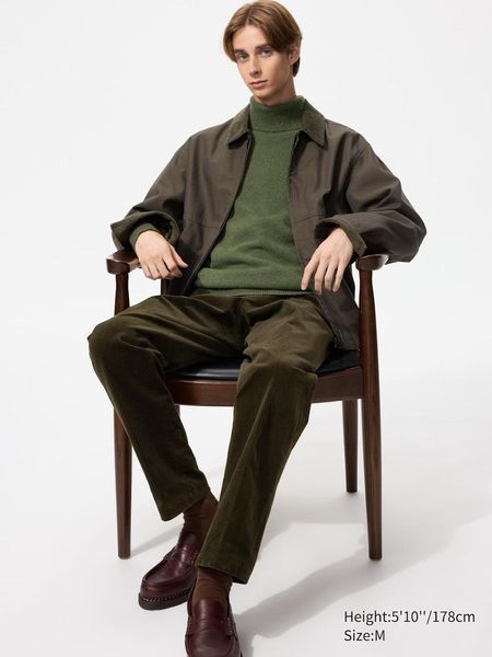 Светр Uniqlo зелений 100% Lambswool Turtleneck Jumper 8100 фото