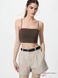 Топ Uniqlo коричневий Ribbed Bandeau Wireless Bra 8294 фото 1