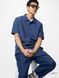 Футболка-поло Uniqlo синяя AIRism Cotton Piqu&eacute; Polo Shirt  79231 фото 1