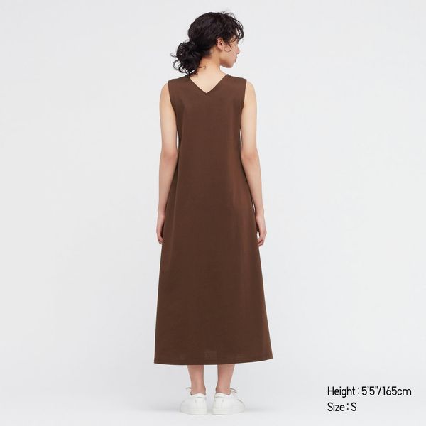 Платье Uniqlo коричневое  6176 фото