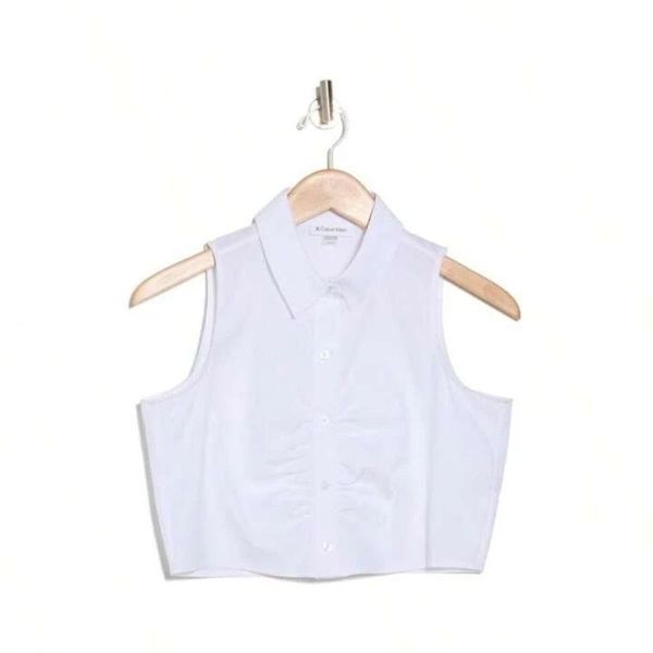 Топ Calvin Klein белый Sleeveless Top  7329 фото